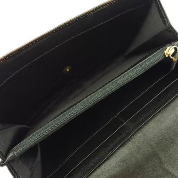 VERSACE Long Wallet Croco Style Authentic Used - Picture 7 of 7